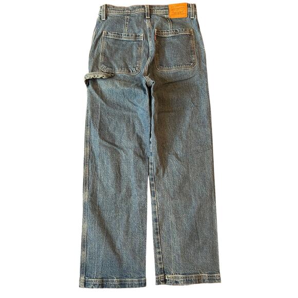 LEVI'S PREMIUM Rigcage Straight Carpenter Jeans High Rise Utility Women's Sz 28 - Picture 4 of 12